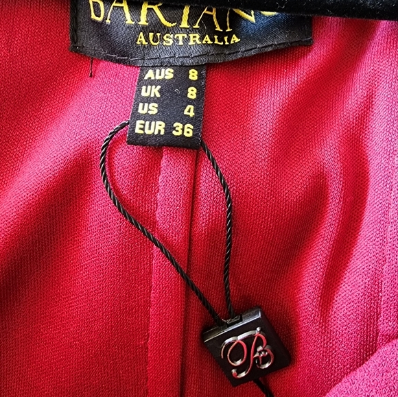 Bariano dress fornal gown burgundy maxi off shoulder gorgeous two-piece size 8 - Picture 5 of 16